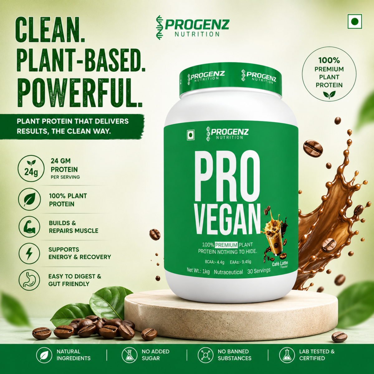 PRO VEGAN – 100% Premium Plant Protein (1kg)